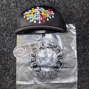 Chrome Hearts Kids Hat with Multicolor Crosses
